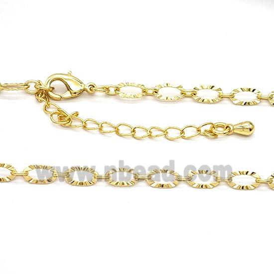 Copper Necklace Chain Gold Plated