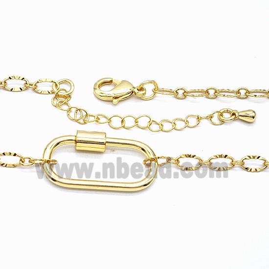 Copper Necklace Chain Gold Plated