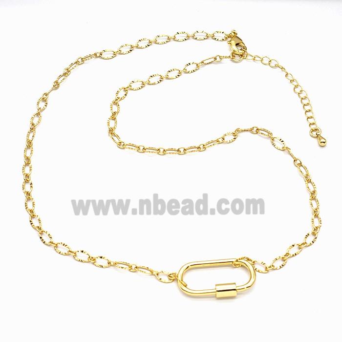 Copper Necklace Chain Gold Plated