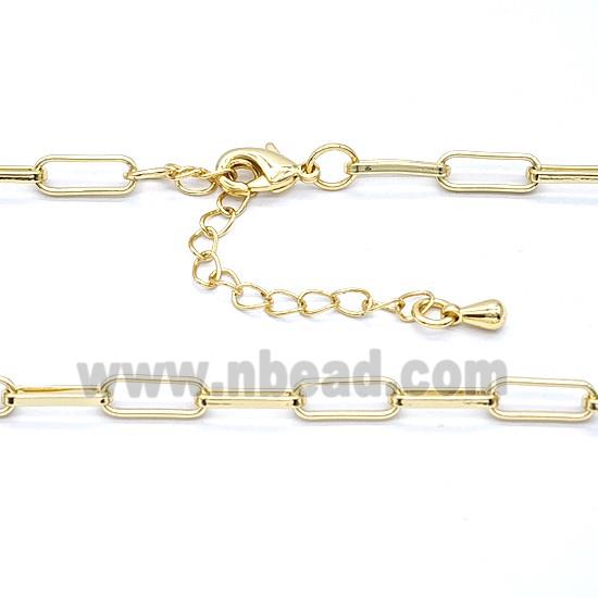 Copper Necklace Chain Gold Plated