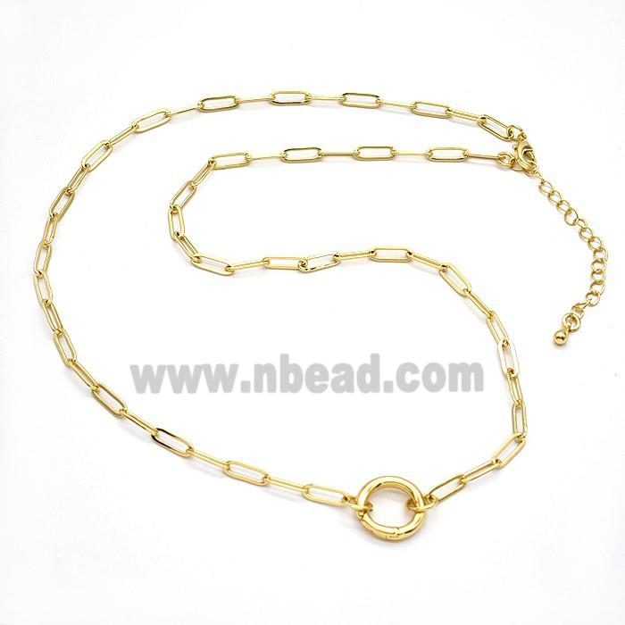 Copper Necklace Chain Gold Plated