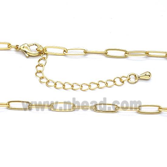 Copper Necklace Chain Gold Plated