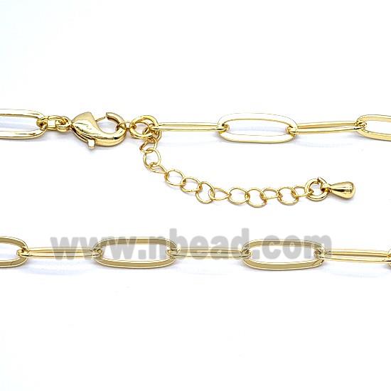 Copper Necklace Chain Gold Plated