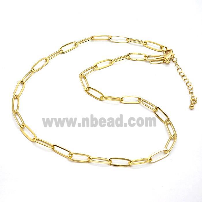 Copper Necklace Chain Gold Plated