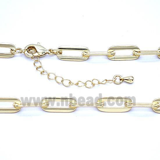 Copper Necklace Chain Gold Plated