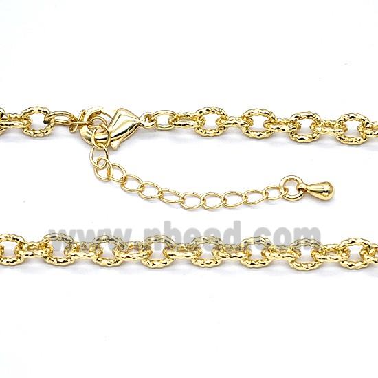 Copper Necklace Chain Gold Plated