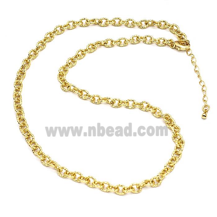 Copper Necklace Chain Gold Plated