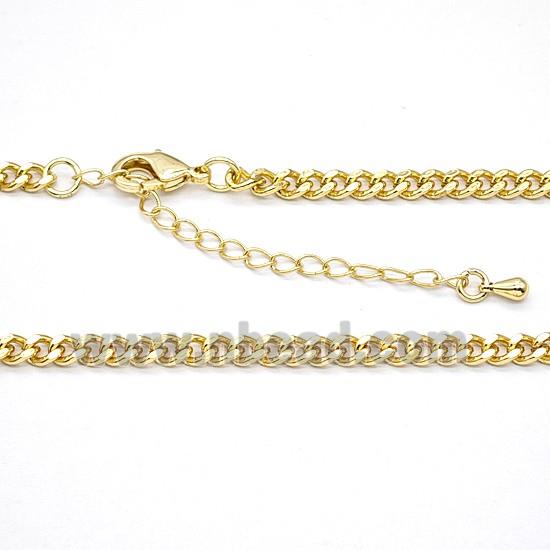 Copper Necklace Chain Gold Plated