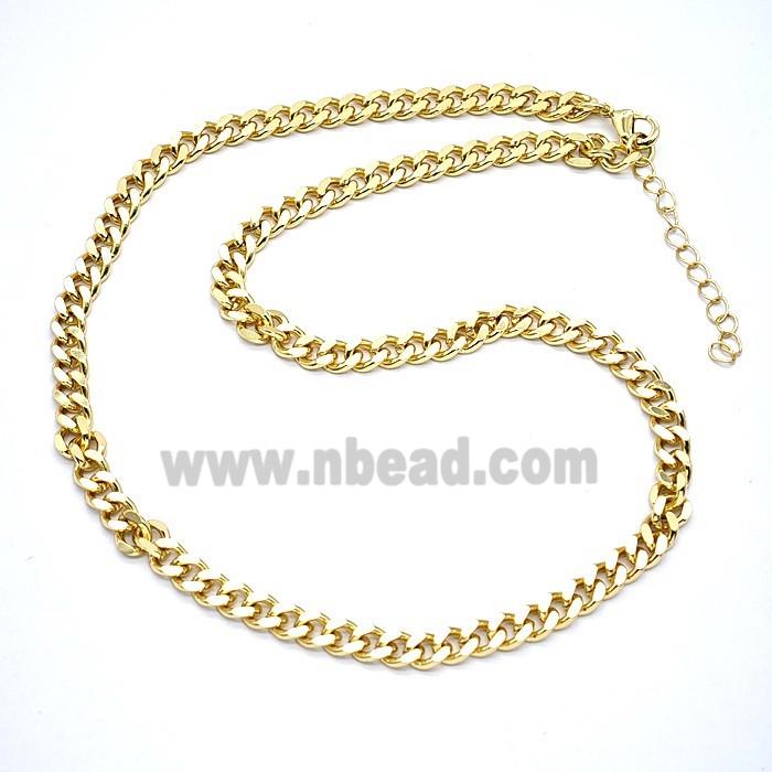 Copper Necklace Chain Gold Plated