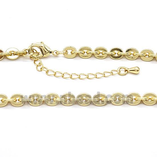 Copper Necklace Chain Gold Plated