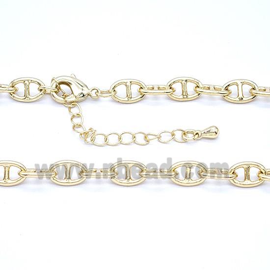 Copper Necklace Chain Gold Plated