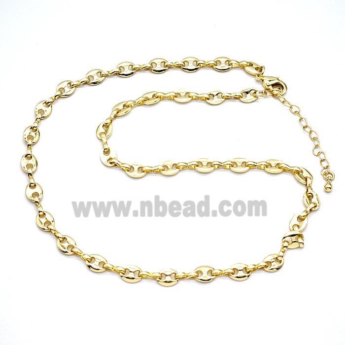 Copper Necklace Chain Gold Plated
