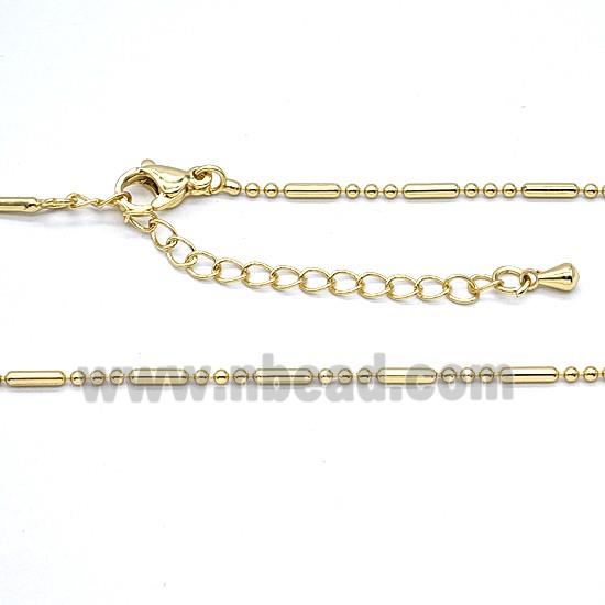 Copper Necklace Chain Gold Plated