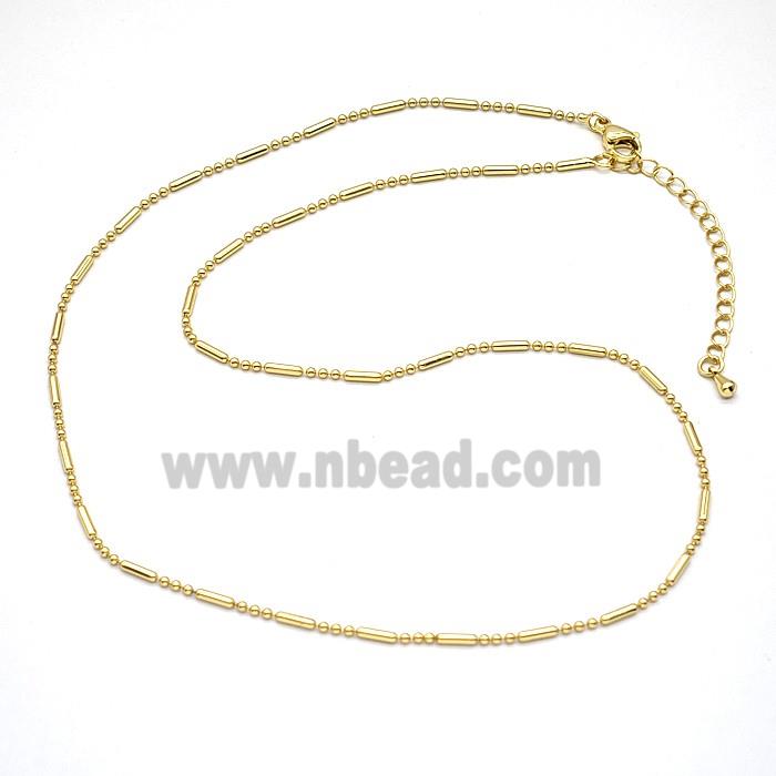 Copper Necklace Chain Gold Plated