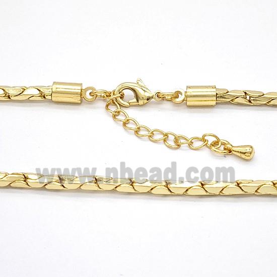 Copper Necklace Chain Gold Plated