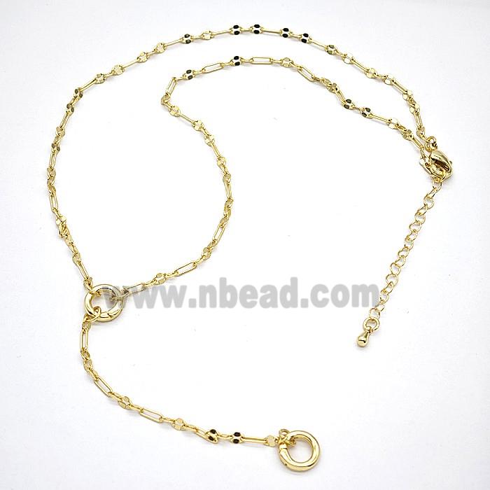 Copper Necklace Chain Gold Plated