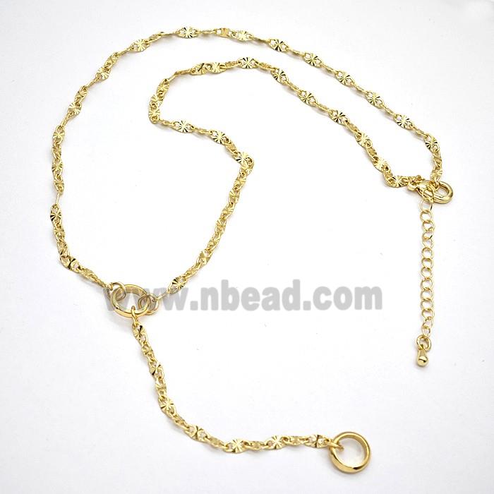 Copper Necklace Chain Gold Plated