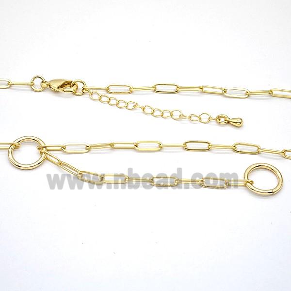 Copper Necklace Chain Gold Plated