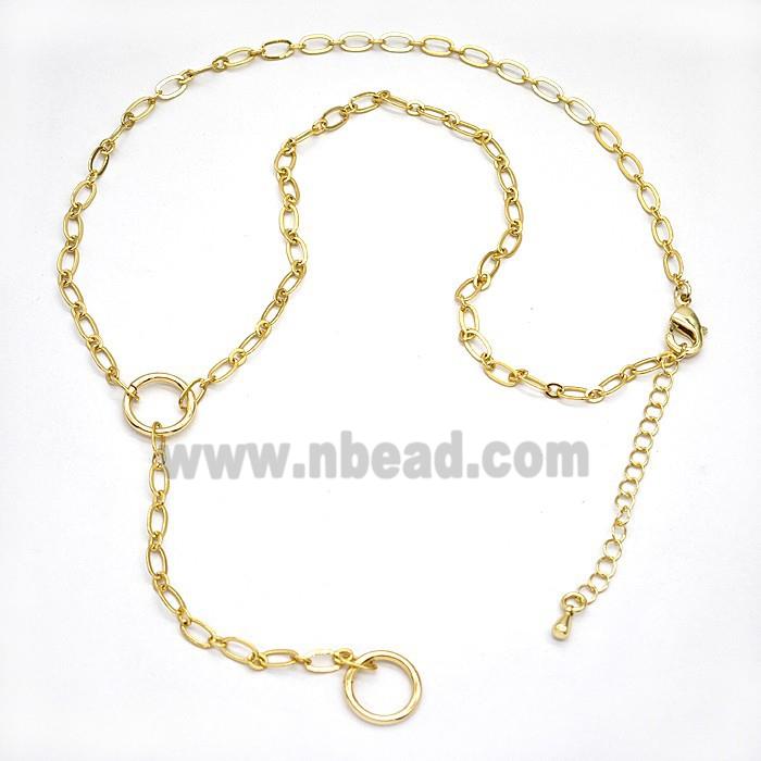 Copper Necklace Chain Gold Plated