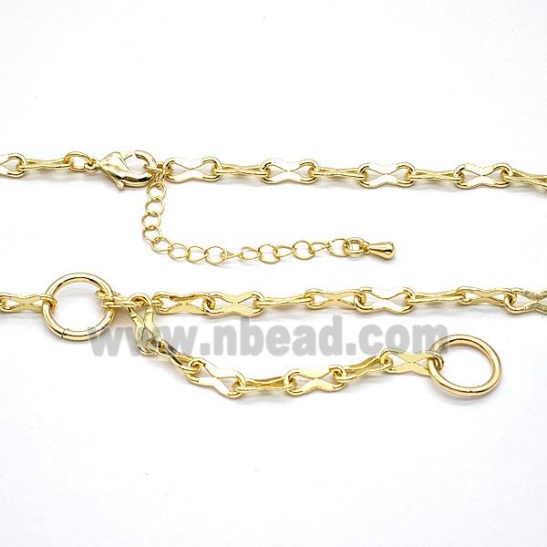 Copper Necklace Chain Gold Plated