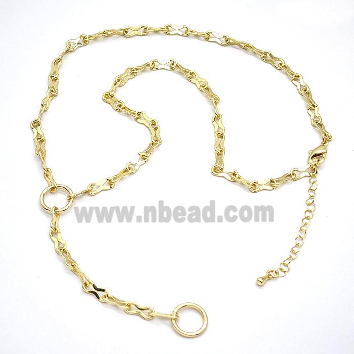 Copper Necklace Chain Gold Plated