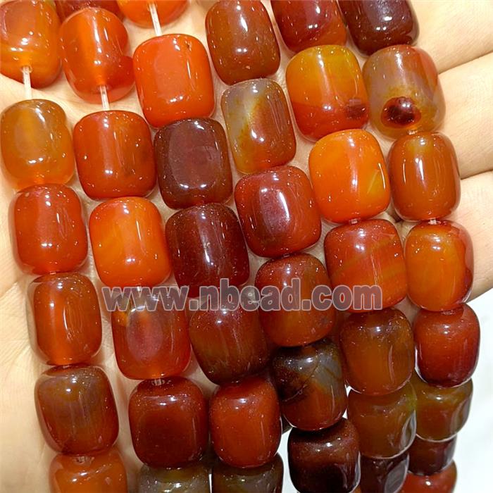 Red Agate Cuboid Beads Dye