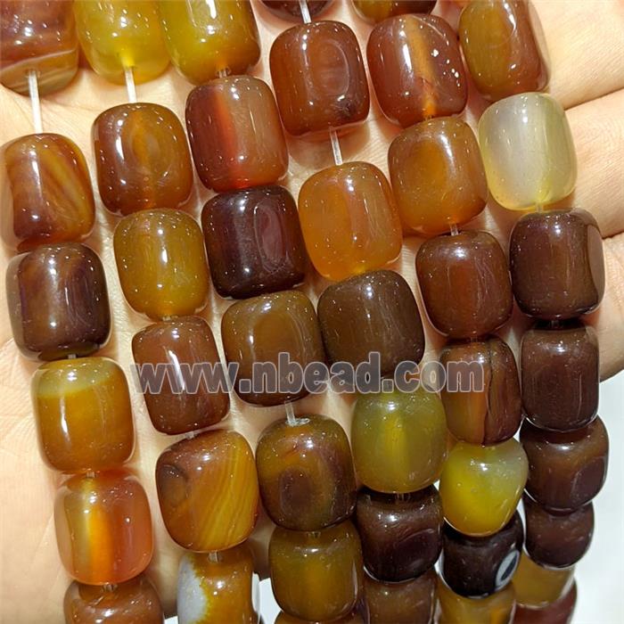 Red Agate Cuboid Beads Dye