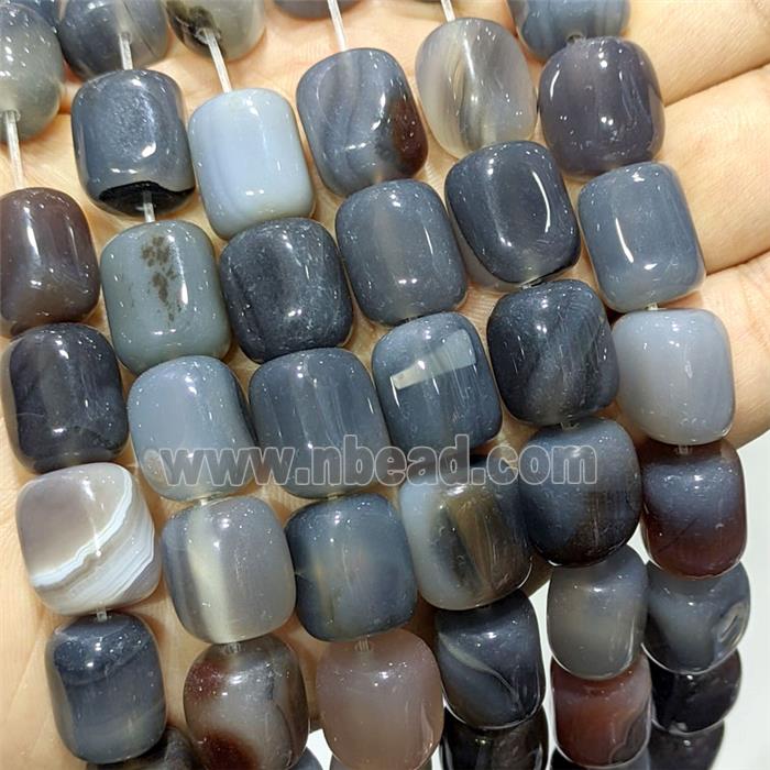 Gray Agate Cuboid Beads Dye