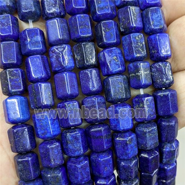 Natural Blue Lapis Lazuli Prism Beads Dye