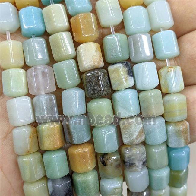 Natural Chinese Amazonite Prism Beads Multicolor