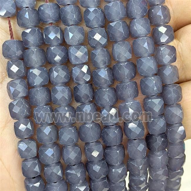 Grat Dye Jade Beads Faceted Cube