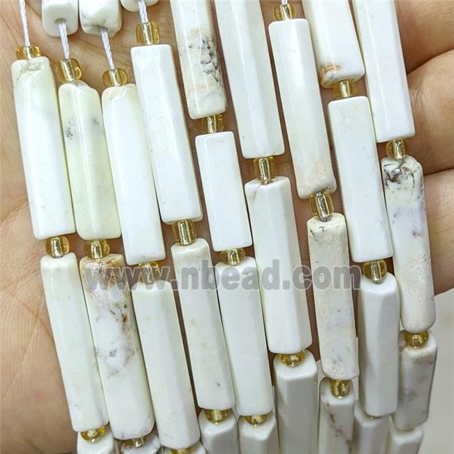 Natural Lemon Jasper Tube Beads
