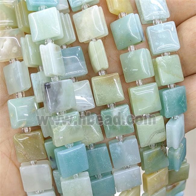 Natural Chinese Amazonite Square Beads