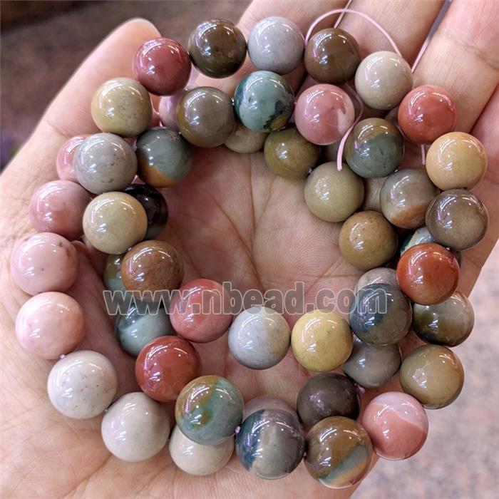 Natural Chinese Alashan Agate Bracelet Alxa Multicolor Stretchy AA-Grade