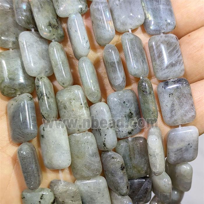 Gray Labradorite Rectangle Beads