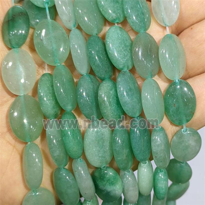 Green Aventurine Oval Beads