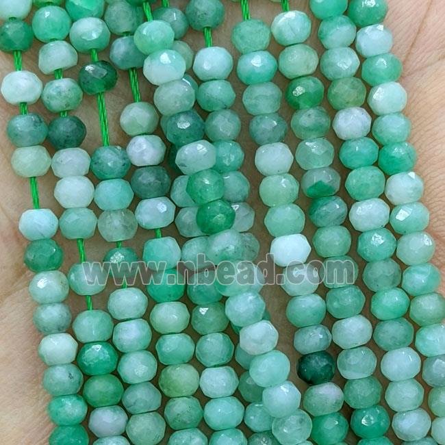 Natural Emerald Beads Faceted Rondelle AA-Grade