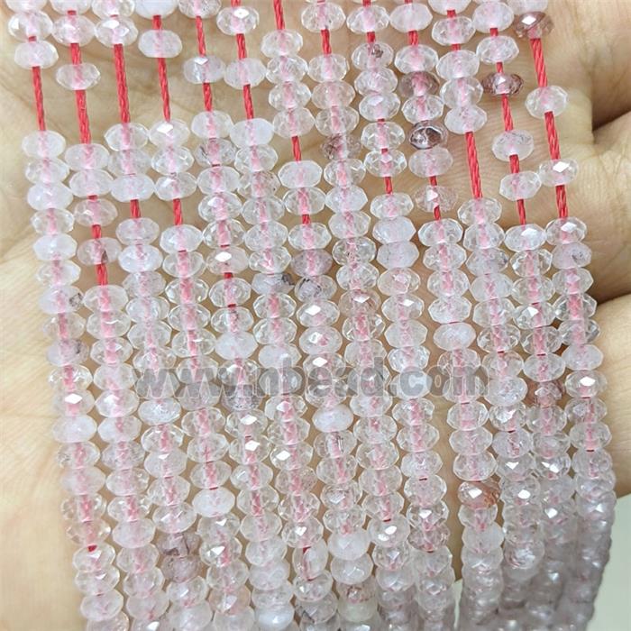 Red Hematoid Quartz Beads Faceted Rondelle