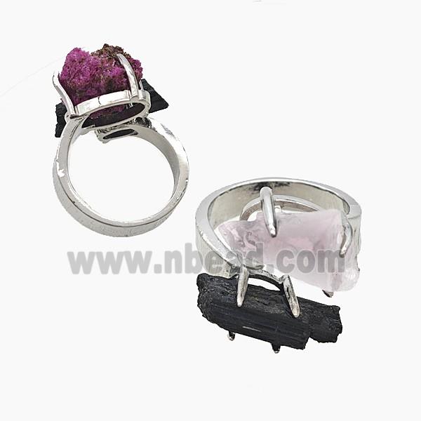gemstone Ring, Platinum plated