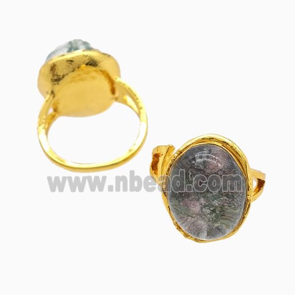 Lodalite Rings Copper Gold Plated