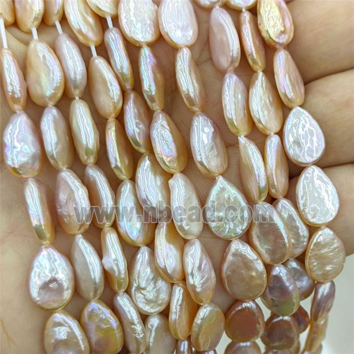 Natural Pink Pearl Beads Teardrop