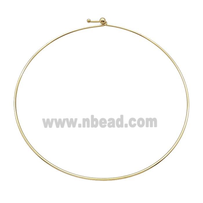 Stainless Steel Nacklace Wire Gold Plated