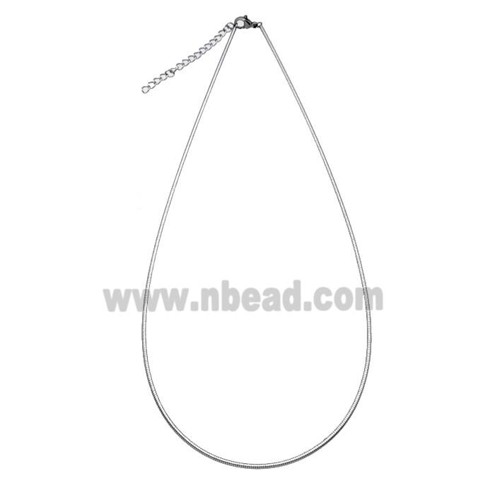 Raw Stainless Steel Nacklace Chain