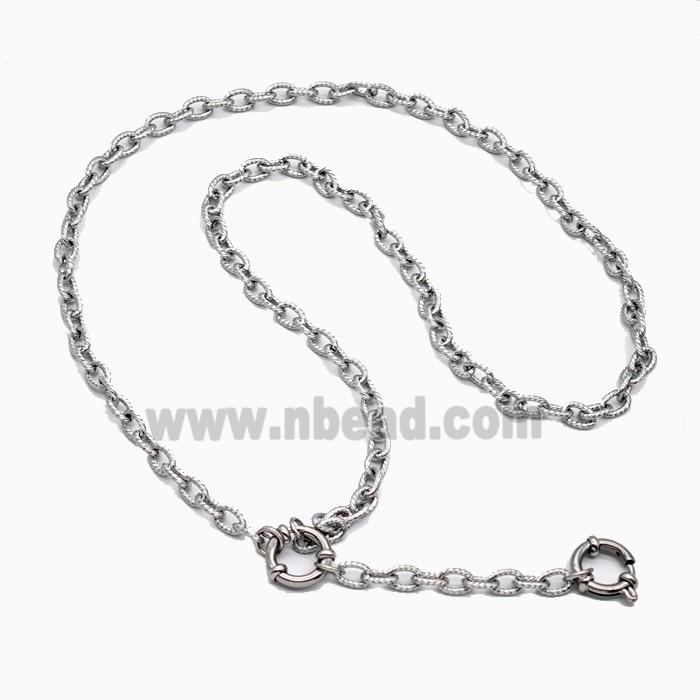 Raw Stainless Steel Necklace Chain