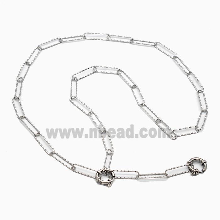 Raw Stainless Steel Necklace Chain