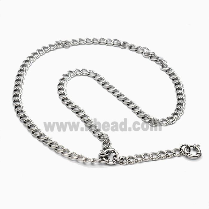 Raw Stainless Steel Necklace Chain