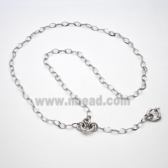 Raw Stainless Steel Necklace Chain