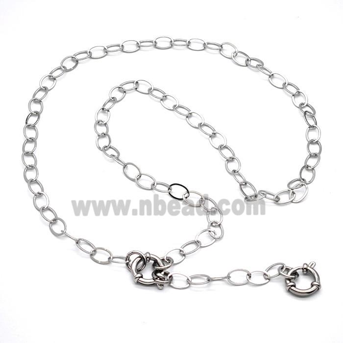Raw Stainless Steel Necklace Chain
