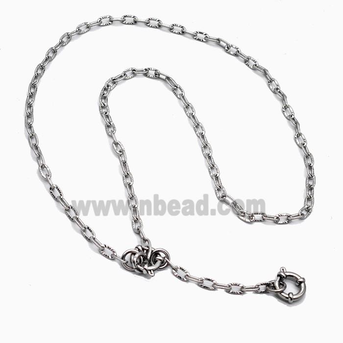 Raw Stainless Steel Necklace Chain