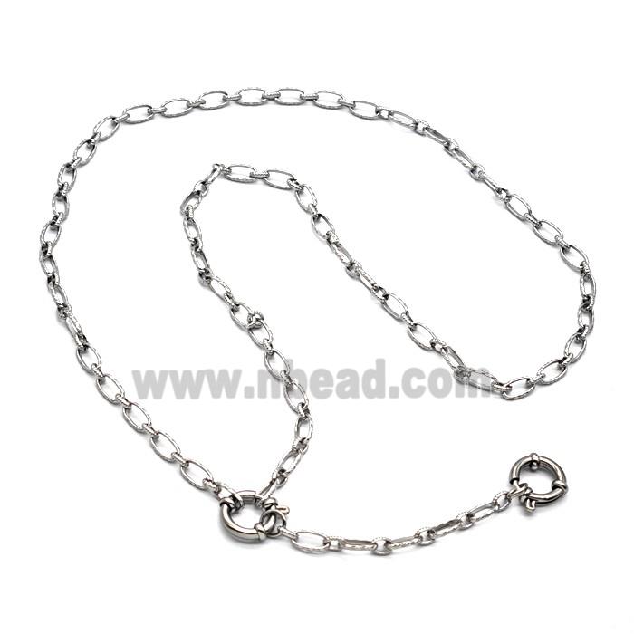 Raw Stainless Steel Necklace Chain